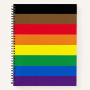 Philly Pride diversity inclusive rainbow flag Notebook