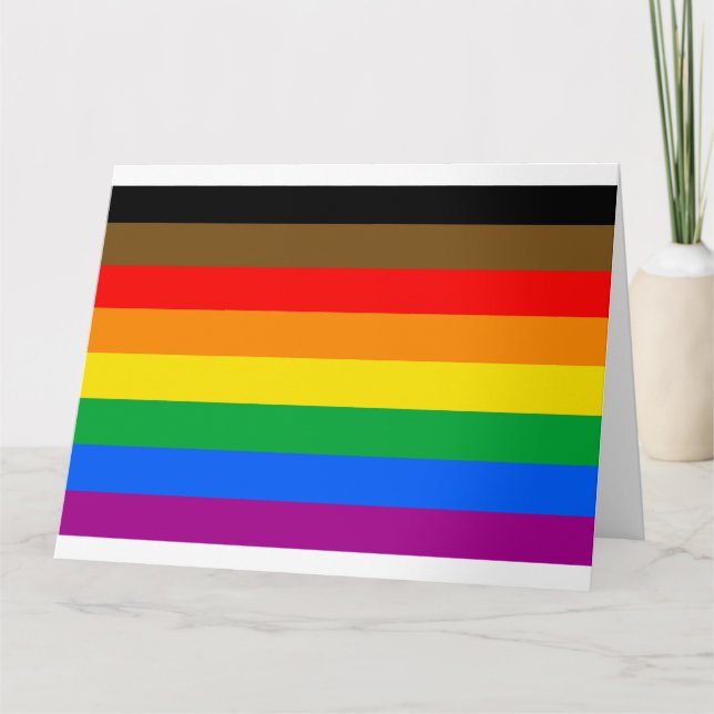 Philly Rainbow Pride Flag Card (Front)