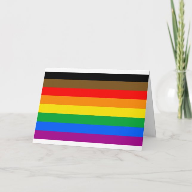 Philly Rainbow Pride Flag Card (Front)