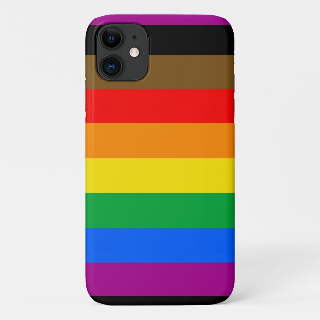 Philly Rainbow Pride Flag Case-Mate iPhone Case (Back)