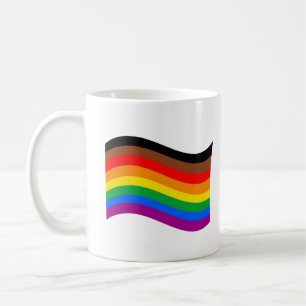 Philly Rainbow Pride Waving Flag Coffee Mug