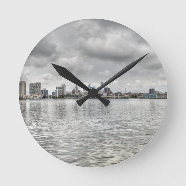 Philly skyline round clock (Front)