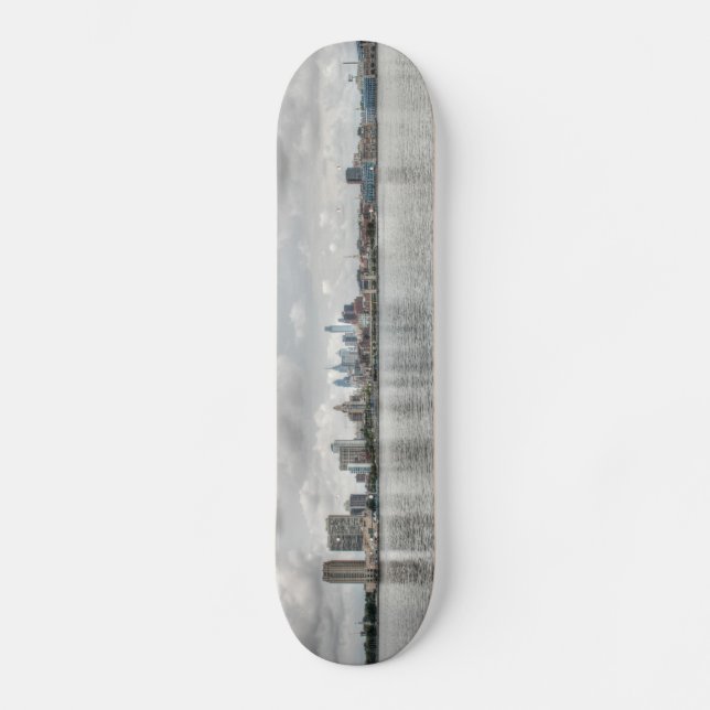 Philly skyline skateboard (Front)