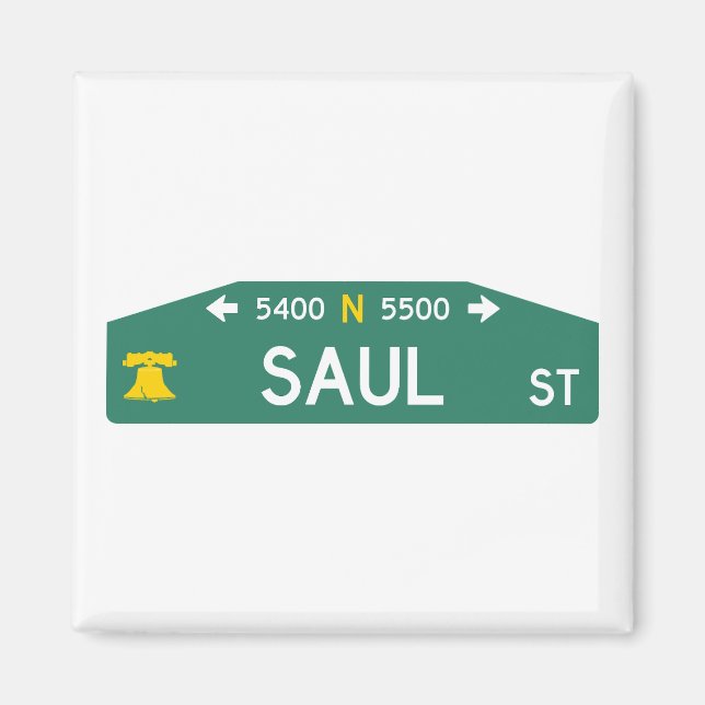 Philly Street Sign Magnet: Made For YOUR Address!  Magnet (Front)