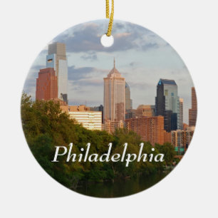 Philly summer ceramic ornament