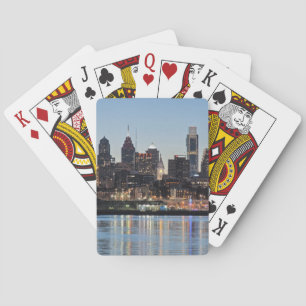 Philly sunset playing cards