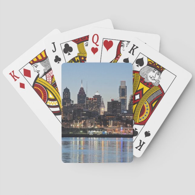 Philly sunset playing cards (Back)