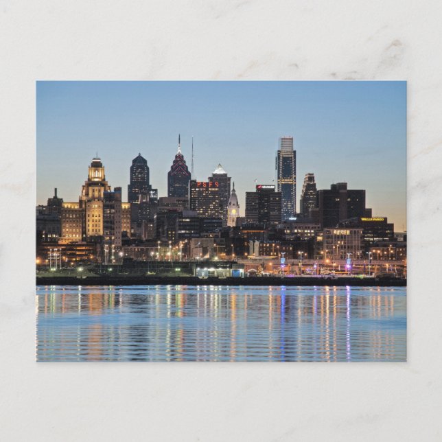 Philly sunset postcard (Front)
