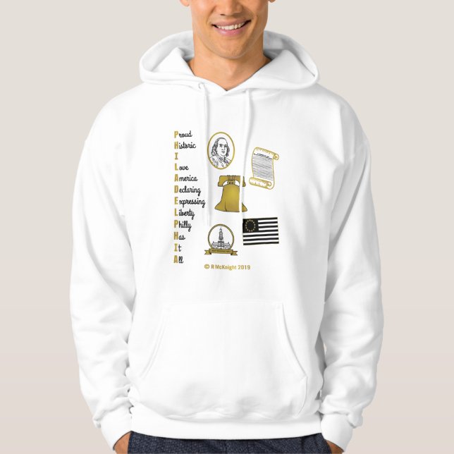 Philly Tourist Acronym Hoodie  (Front)