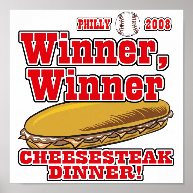 Philly Winner Cheesesteak Dinner Poster (Front)