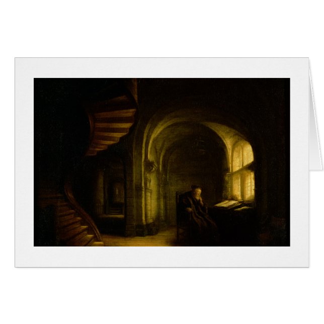 Philosophe avec un livre ouvert, 1625-7 (huile sur (Devant horizontal)