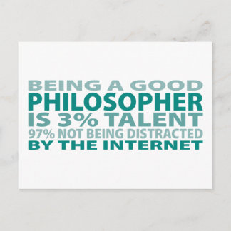 Philosopher 3% Talent Postcard