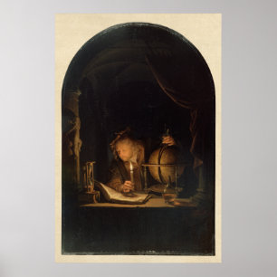 Philosopher Alchemist in the Laboratory Poster