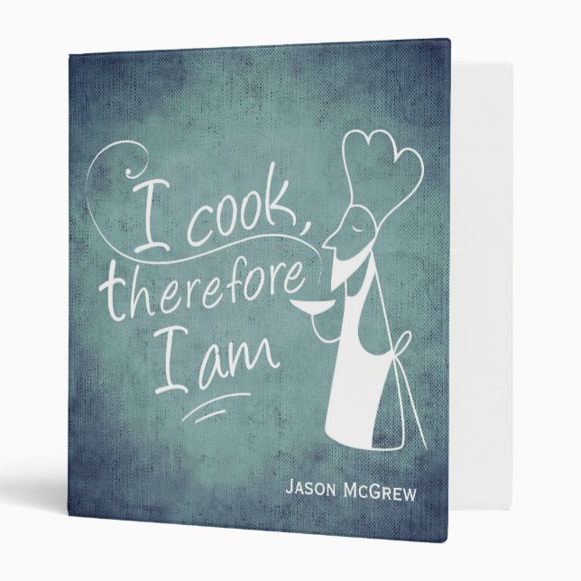 Philosopher Cook Personalized Recipe Binder (Front/Inside)