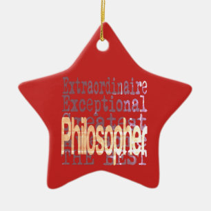 Philosopher Extraordinaire Ceramic Ornament