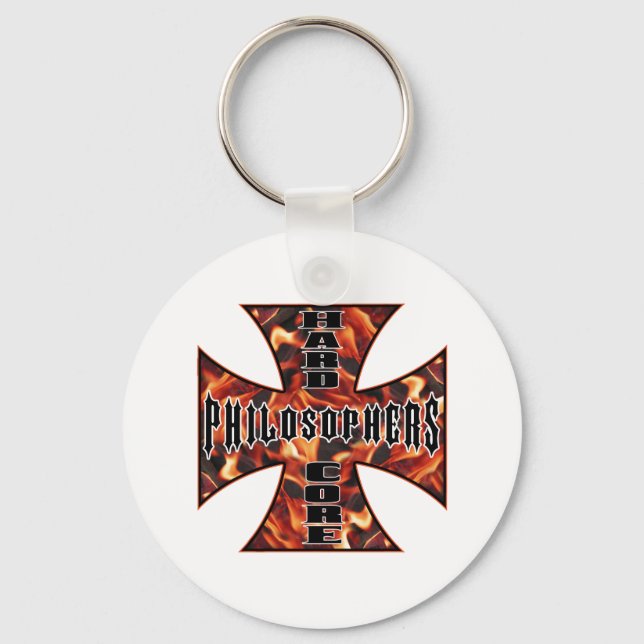 Philosopher Hard Core Keychain (Front)