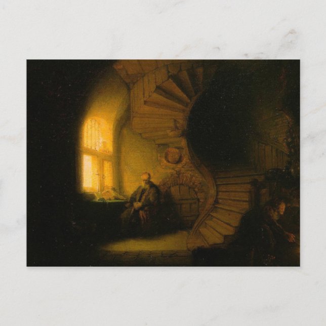 Philosopher in Meditation Postcard (Front)