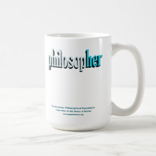 philosopher mug blue