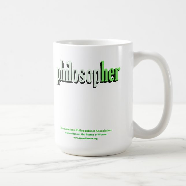 philosopher mug green (Right)