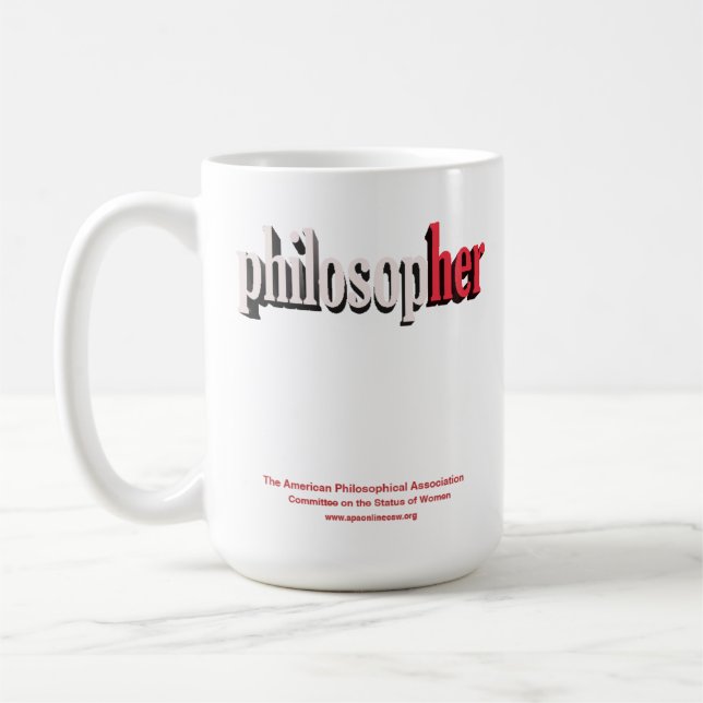 philosopher mug red (Left)