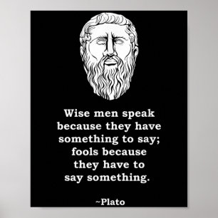 Philosopher Plato Quote - Philosophy Student Nerd Poster