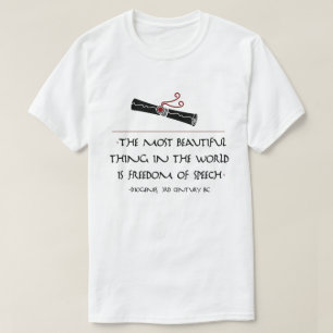 Philosopher quote: Diogenes on Free Speech T-Shirt