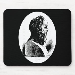 Philosopher Socrates Philosophy Teacher Gift Greek Mouse Pad