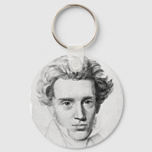 Philosopher Soren Kierkegaard Keychain