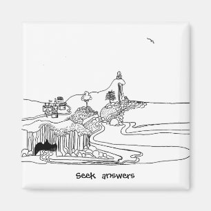 Philosopher - the wise seek answers magnet