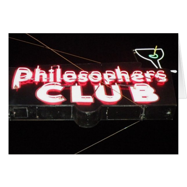 Philosopher's Club (Front Horizontal)