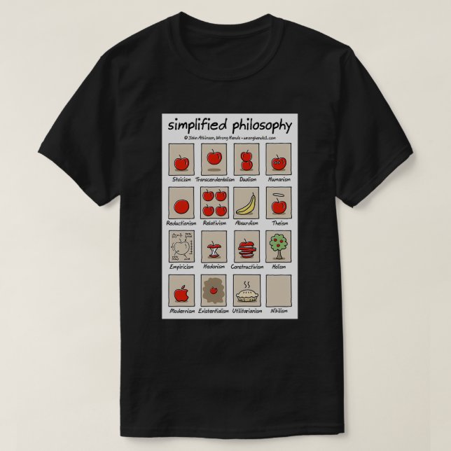 philosophie simplifiée Classic TShirt (Design devant)