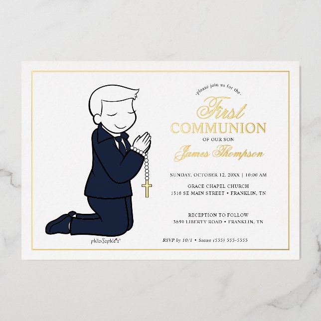Philosophies First Communion - Boy (Front)