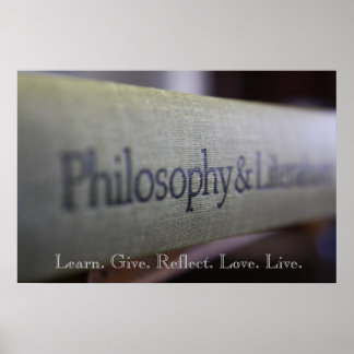 Philosophy and Literature Poster