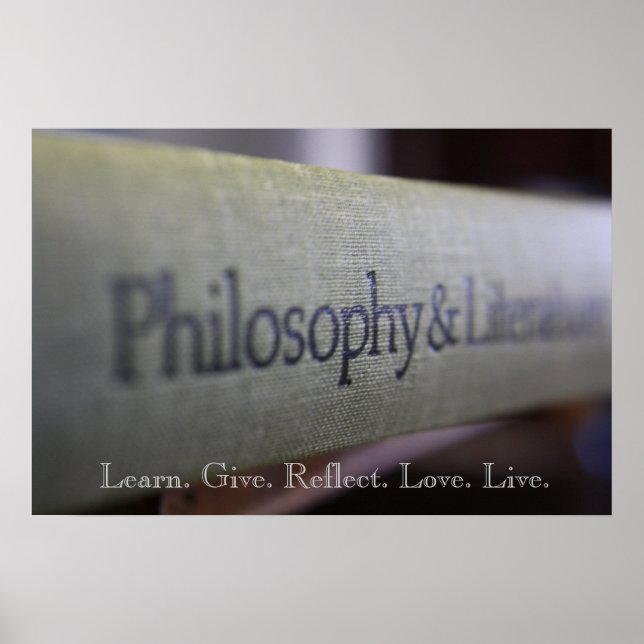 Philosophy and Literature Poster (Front)