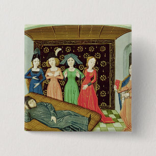 Philosophy and the Muses 2 Inch Square Button
