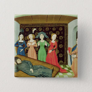 Philosophy and the Muses 2 Inch Square Button