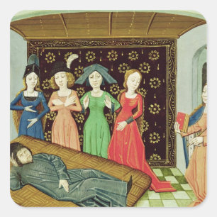 Philosophy and the Muses Square Sticker