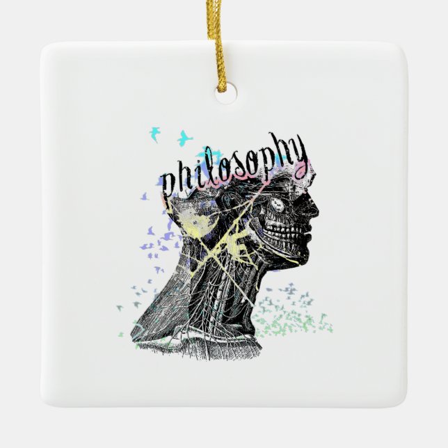 Philosophy Ceramic Ornament (Front)