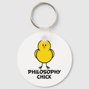 Philosophy Chick Keychain