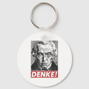 Philosophy Denke Think Sapere Aude Philosopher Imm Keychain