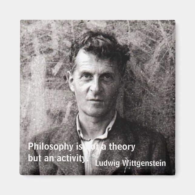 Philosophy is not a theory but an... magnet (Front)