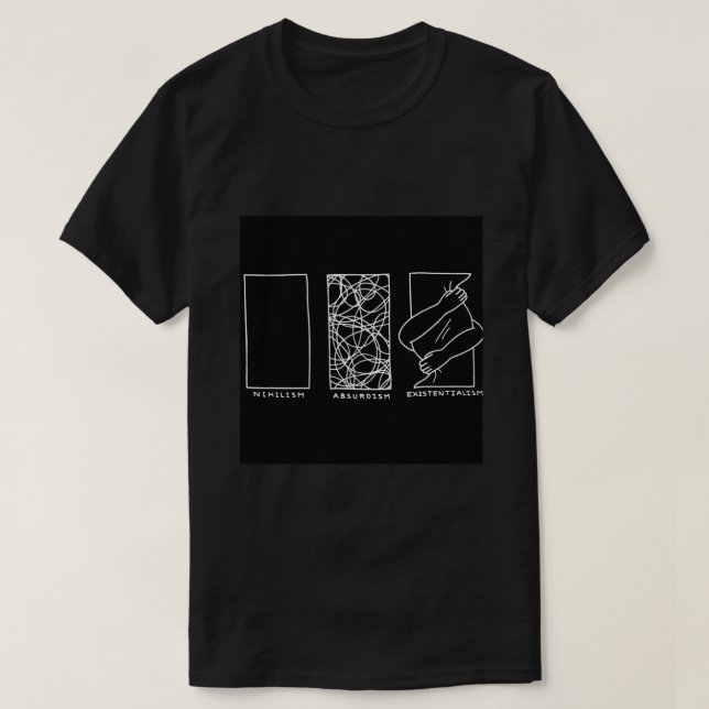 Philosophy Nihilism Absurdism Existentialism Essen T-Shirt (Design Front)