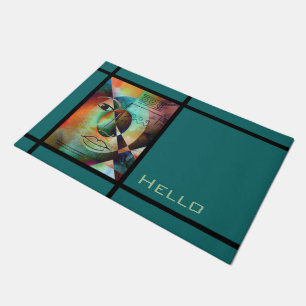Philosophy of Life - Face of Woman + your ideas Doormat