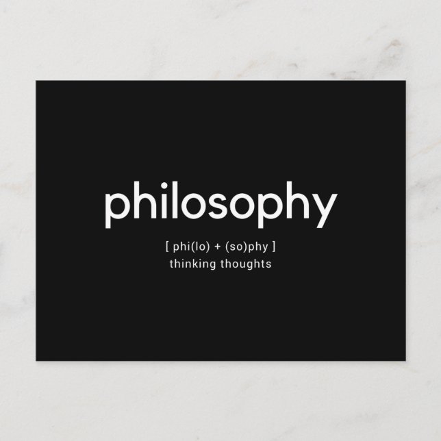 Philosophy Postcard (Front)