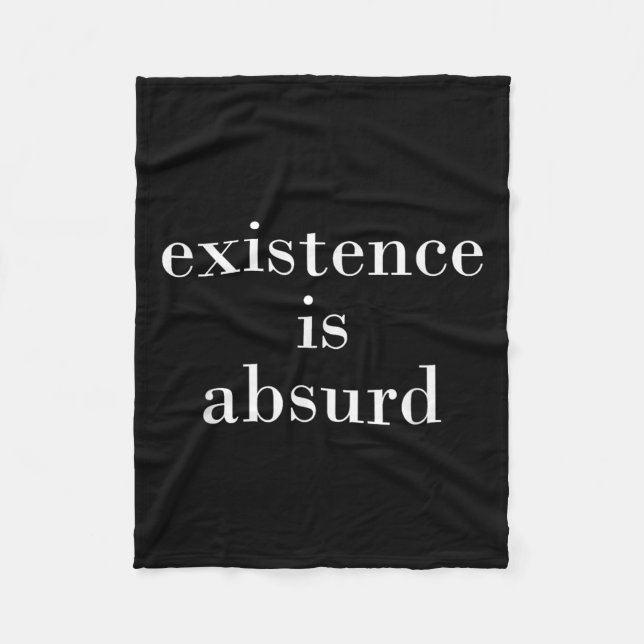Philosophy, Quote, Funny, Intellectual, Philosophe Fleece Blanket (Front)