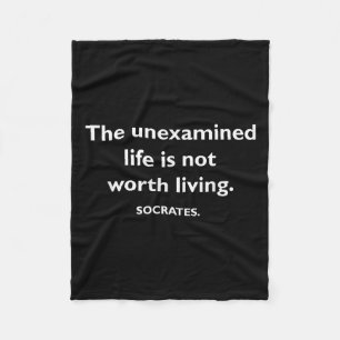 Philosophy, Quote, Funny, Intellectual, Philosophe Fleece Blanket