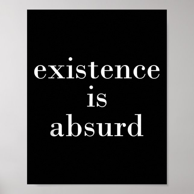Philosophy, Quote, Funny, Intellectual, Philosophe Poster (Front)