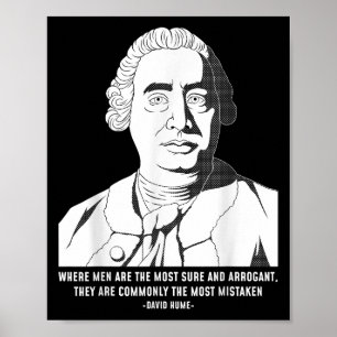Philosophy Quote Sceptic David Hume Poster