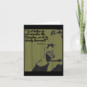 Philosophy Quote Shirt, Nietzsche Quote Shirt  Card