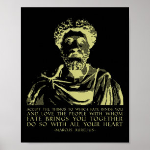 Philosophy Quote Stoic Sayings Marcus Aurelius Poster